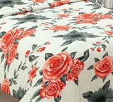 KREPOVÉ bavlněné povlečení RENA VINTAGE ROSES na dvě postele 140x200 cm